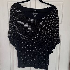 INC Black Studded Top